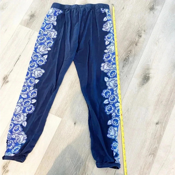 Aerie floral pajama pants joggers blue purple size XS - Picture 10 of 12